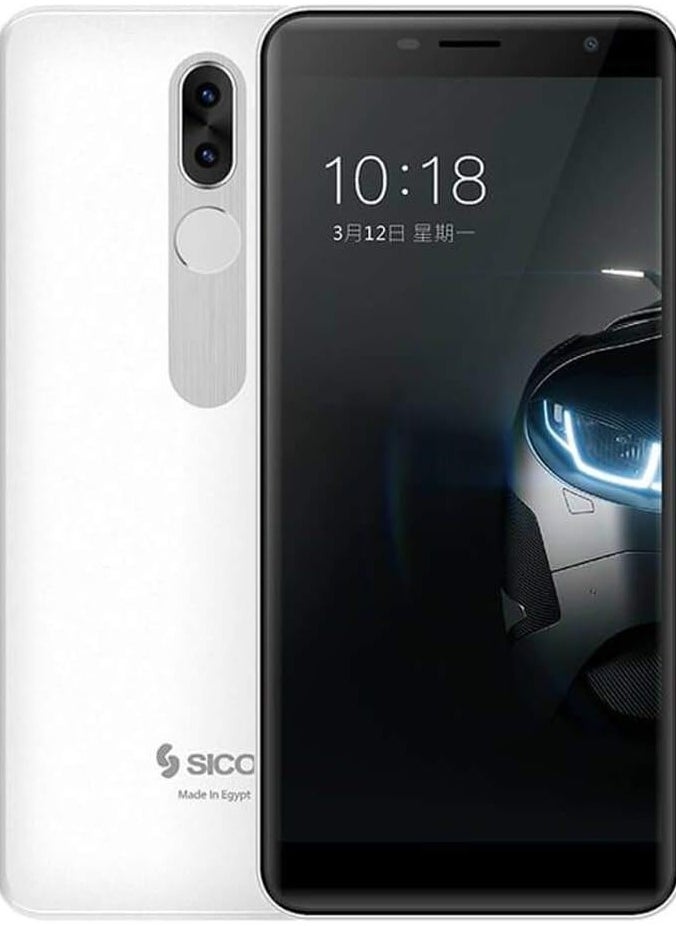 SICO - Sico Mega 2 Max Dual SIM, 32 GB, 2 GB RAM, 4G LTE - Silver - Image 1