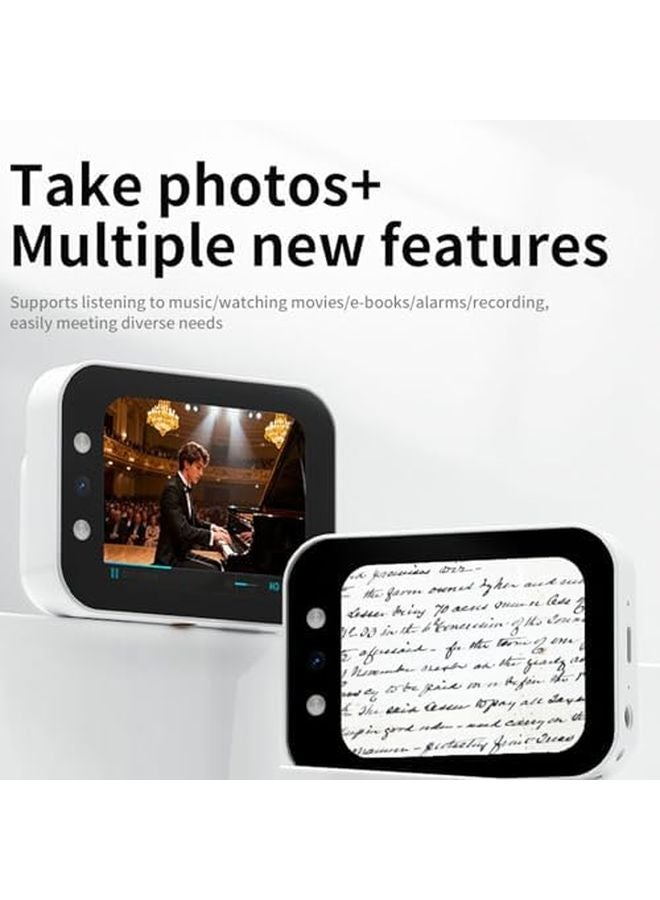 4K 64MP Digital Camera With Sliding Cover 2 8 Inch Screen 3600mAh Battery White - Image 4