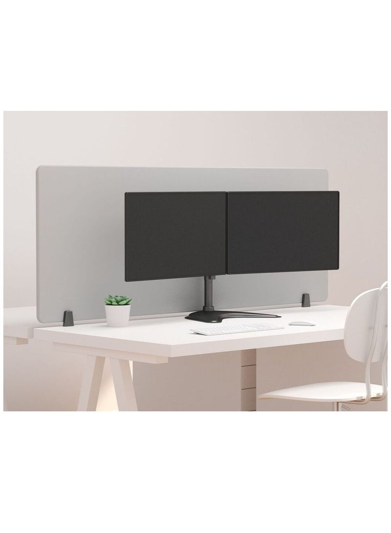 Ntech Dual LCD Monitor Desk Mount Stand Powerful Heavy Duty Fully Adjustable for 2 Screens up to 27in - Image 2