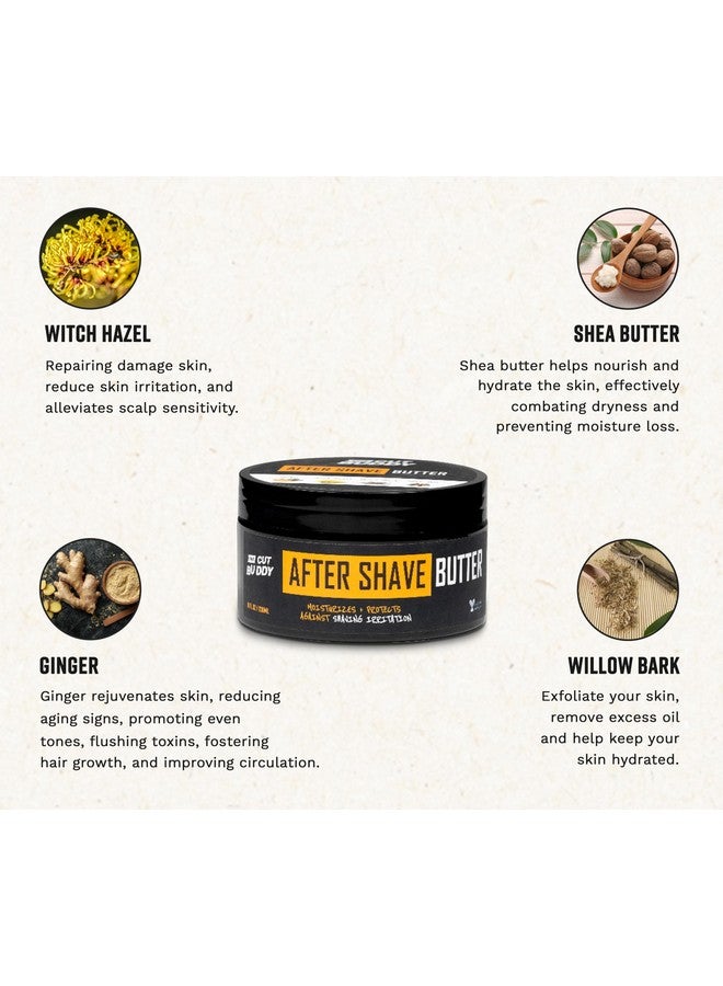 ذا كات بادي زبدة ما بعد الحلاقة للرجال والنساء، مرطب مع حماية من نتوءات الحلاقة، بندق الساحرة، زبدة الشيا، الزنجبيل ولحاء الصفصاف، 8 أونصة سائلة - Image 2