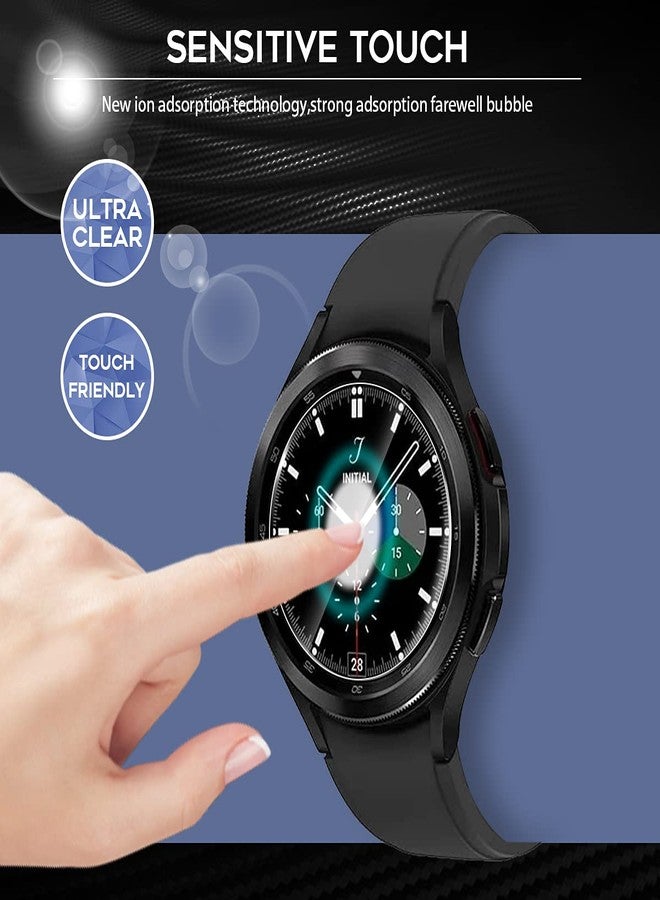 Orzero (3 Pack Tempered Glass Screen Protector Compatible for Samsung Galaxy Watch 4 Classic 46mm, Galaxy Watch 3 (45mm), Garmin Approach S40, 2.5D Arc Edges 9H HD Bubble-Free - Image 3