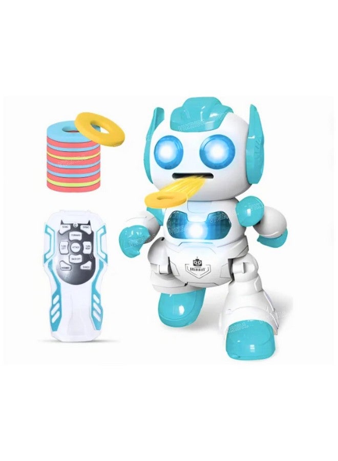 VikriDa VikriDA 3 Year And Up Infrared Remote Control Robot Toy Programmable Flying Saucer Throwing Robot Battle Toy  - Image 1