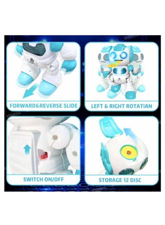 VikriDa VikriDA 3 Year And Up Infrared Remote Control Robot Toy Programmable Flying Saucer Throwing Robot Battle Toy  - Image 2