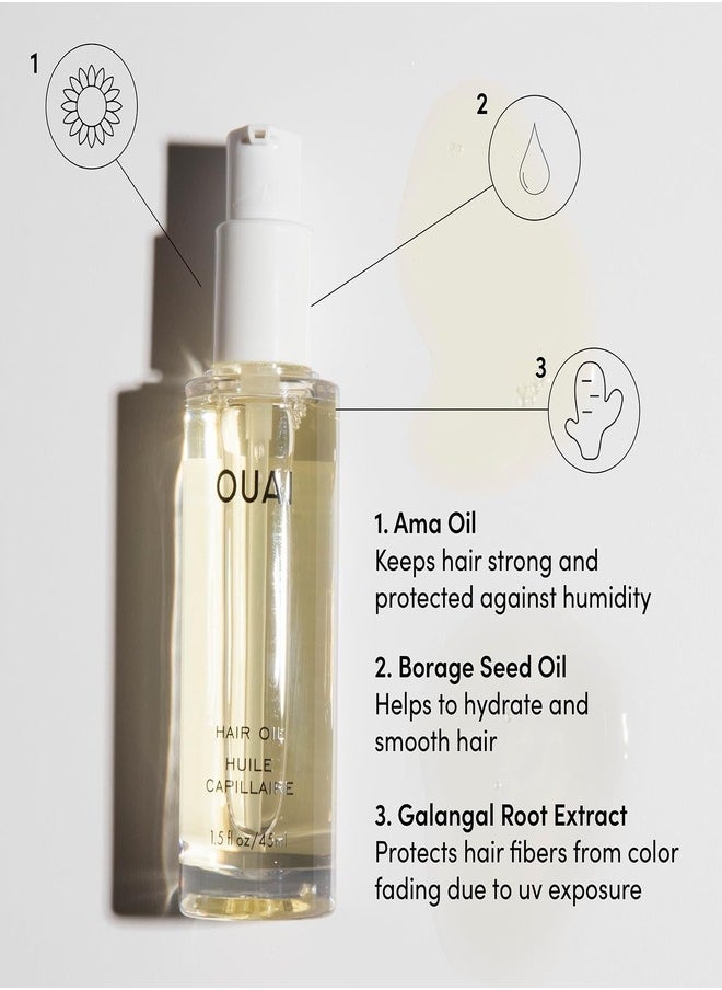 Ouai - OUAI Hair Oil - Multi-Use Lightweight Hair Serum for Shine & Frizz Control, 45ml - Image 1