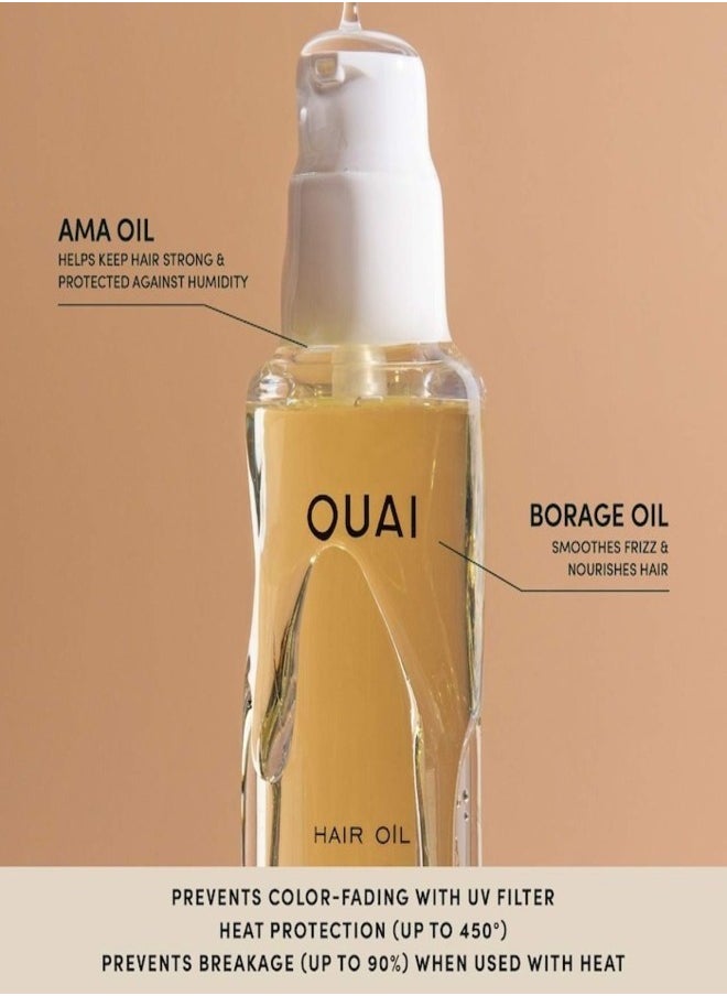 Ouai - OUAI Hair Oil - Multi-Use Lightweight Hair Serum for Shine & Frizz Control, 45ml - Image 1