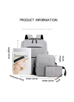 Journey Mate 3-in-1 Backpacks Travel Laptop Backpack With USB Charging Port Business Laptop Bags Computer 3-in-1 Set: Laptop Backpack & Bag Pencil Bag & Messenger Bag  - Image 2