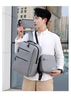 Journey Mate 3-in-1 Backpacks Travel Laptop Backpack With USB Charging Port Business Laptop Bags Computer 3-in-1 Set: Laptop Backpack & Bag Pencil Bag & Messenger Bag  - Image 5