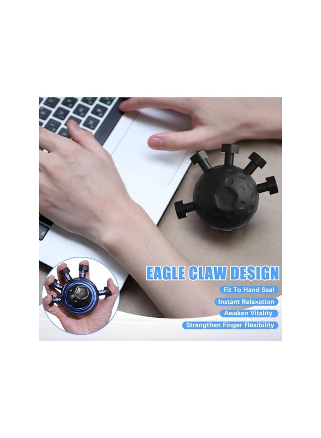 S-TOP Finger Grip Strengthener, Upgrade Hand Gripper Strengthener, New Hand Grip Strengthener Finger Exerciser Gripper Tool, Silicone Grip Strength Trainer, Adjustable Hand Grip Strengthener - Image 3