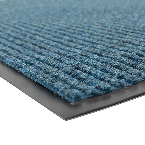 Notrax 109 Brush Step Carpeted Indoor/Outdoor Entrance Mat for Home or Office, 3' X 5', Absorbent Slip Resistant Heavy Duty Entry Mat, Slate Blue, 109S0035BU - Image 3