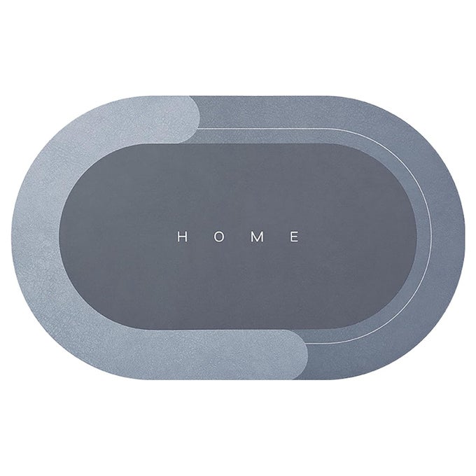 ULTRA NON SLIP NAPA SKIN OVAL LARGE ANTI-SLIP WATER-ABSORBING QUICK-DRYING BATHROOM, DOOR AND KITCHEN MAT MULTI COLOR