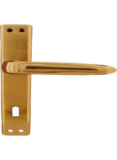 Oslo Albifirin Mirrored Door Handle WC (Left)  - Image 1