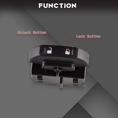 Unikpas Front Power Door Lock Switch Compatible for Ford F-150 2009-2014 Replaces 9L3Z14028AA SW7254 - Image 4