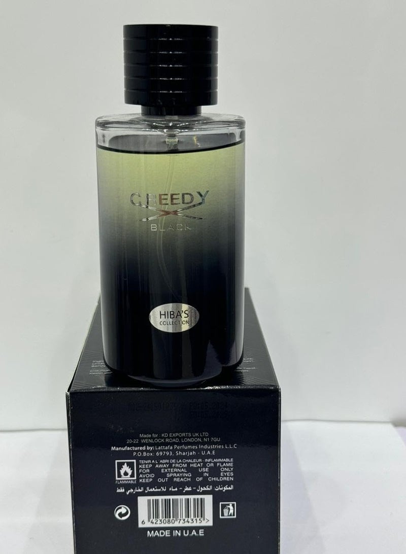HIBA'S COLLECTION HIBA'S COLLECTION Creedy Black Eau de Parfum Natural Spray for Men - 100ml (3.4 fl oz) - Bold, Sophisticated, and Long-Lasting Fragrance