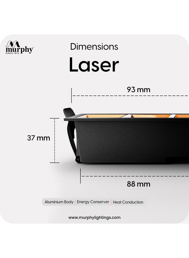 MURPHY Murphy 6W Rose Gold Finish Square Laser LED Ceiling COB Spot, Focus, Down Ceiling Light, Ceiling Pop Light (Warm White, Pack of 2), with 2 Years Warranty - Image 4