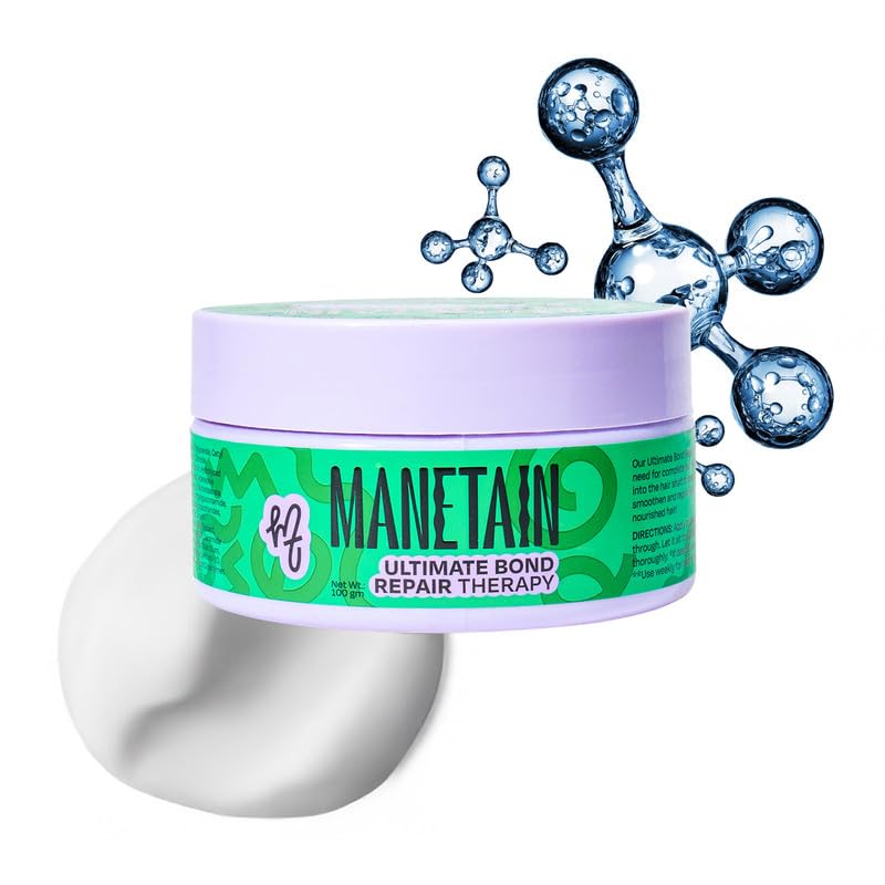 Manetain Ultimate Bond Repair Therapy 100gm | Deep Repair Curl Conditioner for Curly Hair Women & Men | Strengthening Conditioner for Frizzy Hair with FiberHance™, Plant Keratin & Ceramides | CG‑Friendly - Image 1