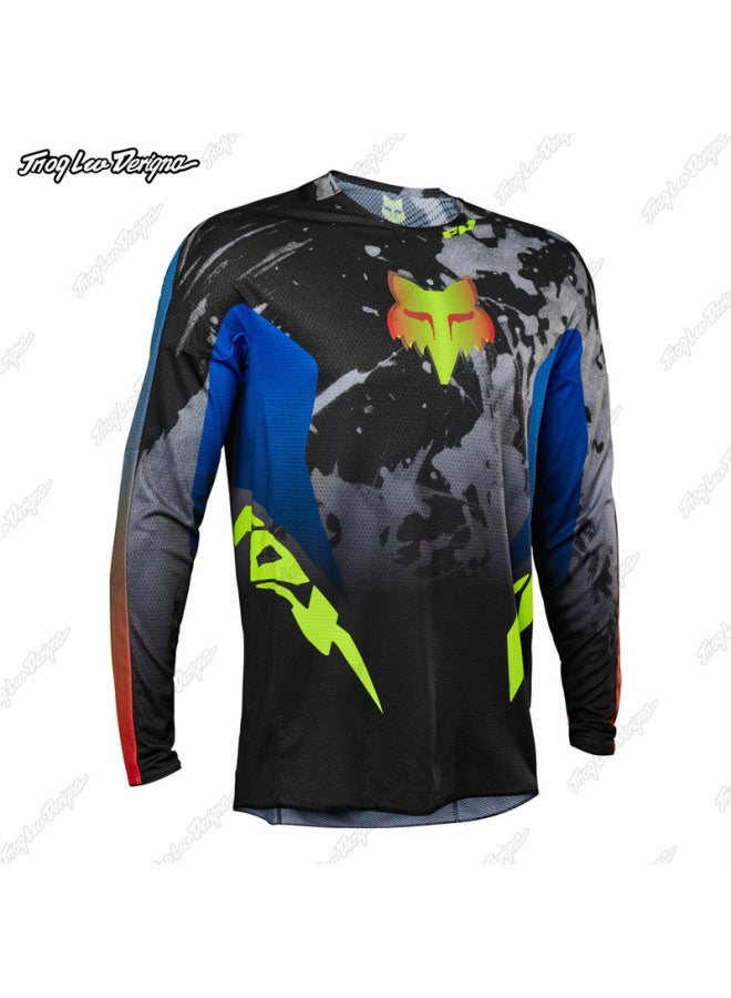 Best New Fox Long-sleeve Downhill Jersey Quick-dry Off-road Mountain Motorcycle T-shirt Casual Shirt Riding Apparel