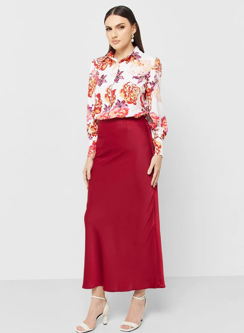 ELLA Satin Tube Skirt