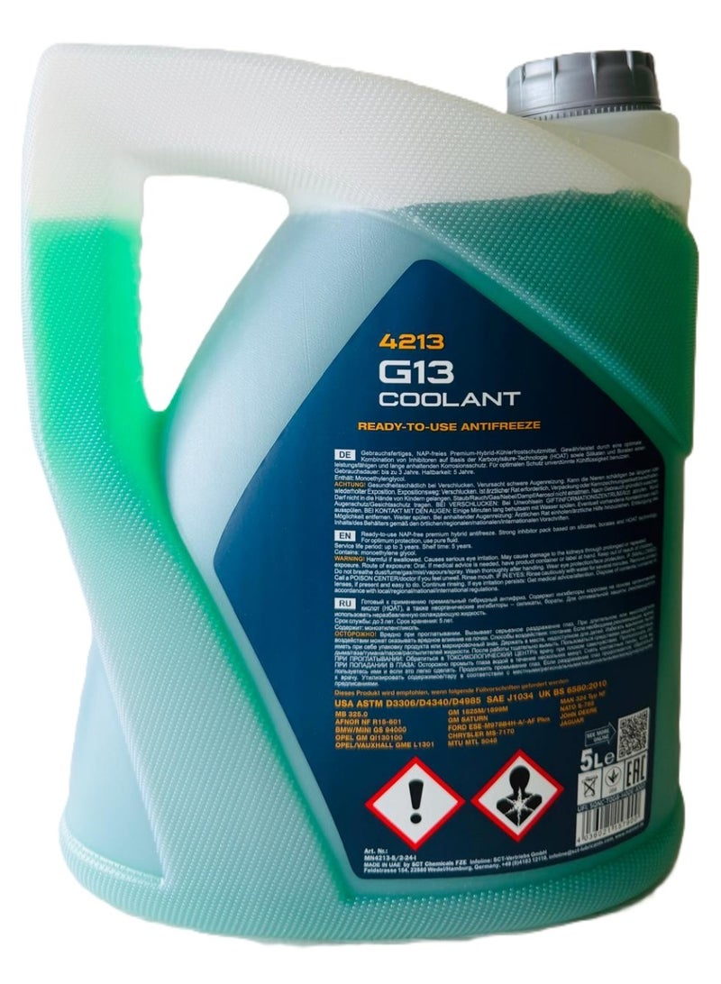 MANNOL Coolant G13 4213 Green 5Ltr - Image 3