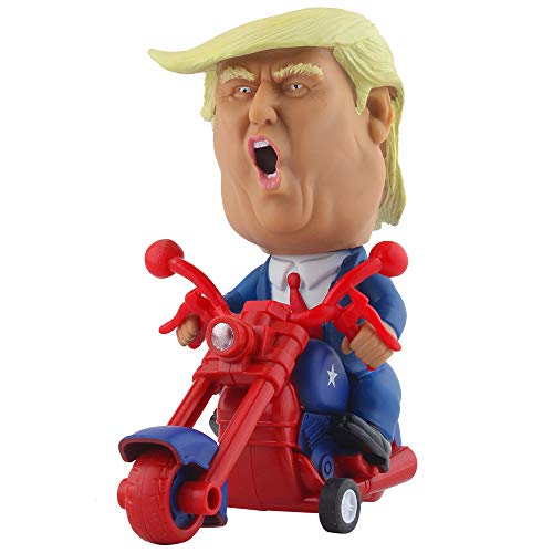 DINOBROS President Donald Trump 2024 Toy Figure Riding Motorcycle Funny Rev Up Car Novelty Gag Gift for Trump Fans - Image 1