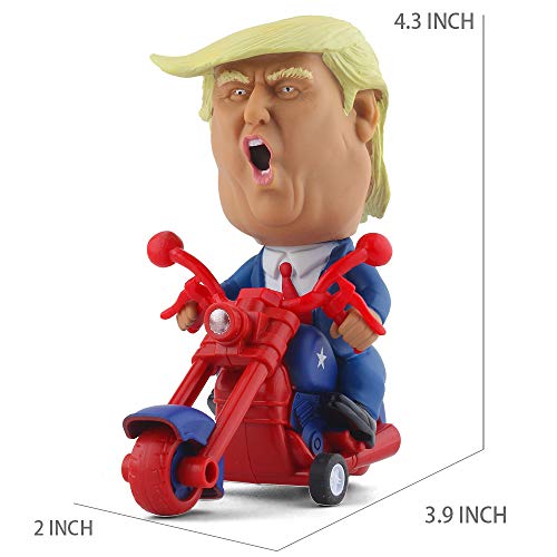DINOBROS President Donald Trump 2024 Toy Figure Riding Motorcycle Funny Rev Up Car Novelty Gag Gift for Trump Fans - Image 5