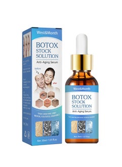 West&Month Botox Stock Solution Facial Serum,Botox Facial Serum for Women,Vitamin C Serum & Collagen Face Serum for Reducing Fine Lines & Wrinkles,Nourishing and Plump Skin 30ml  - Image 1