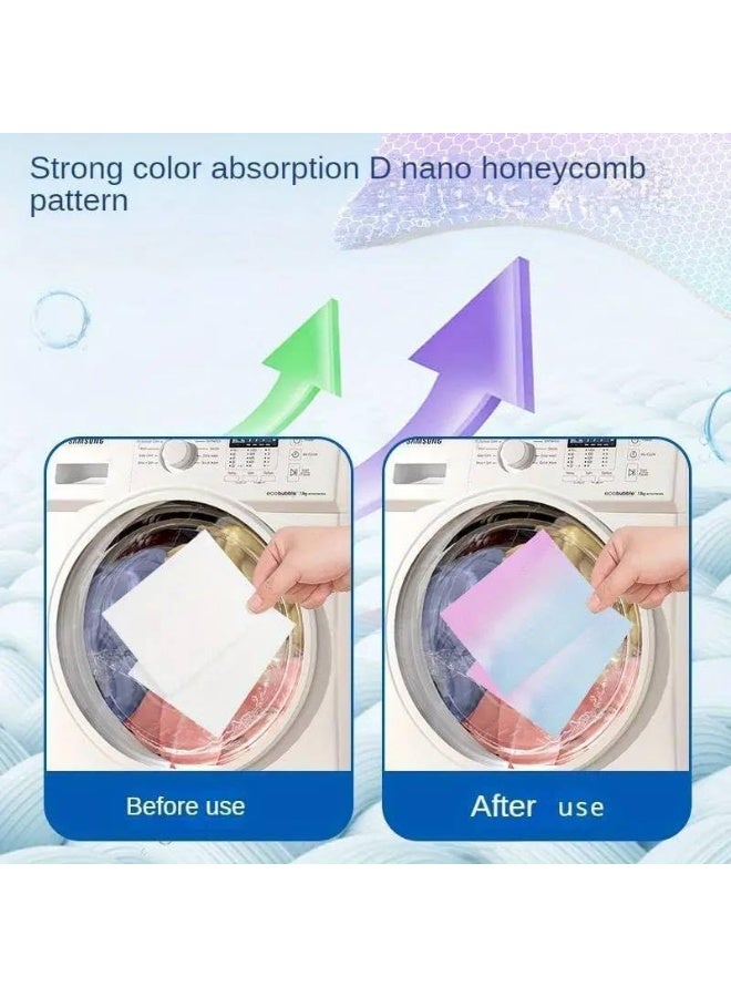 Color Absorbing Laundry Sheets for Washing Machine 50 PCS – High Quality Anti Color Transfer Sheets to Protect Clothes and Keep Fabrics Bright, Clean & Color Safe During Washing - Image 3