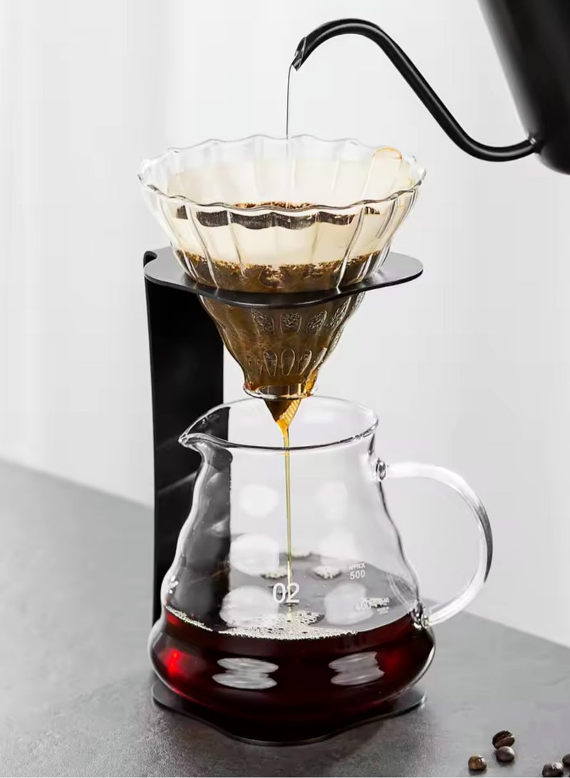 Metal Coffee Dripper Stand - Reusable Filter Coffee Dripper Stand - Pour Over Coffee Dripper Holder for Home Kitchen Office - Image 2