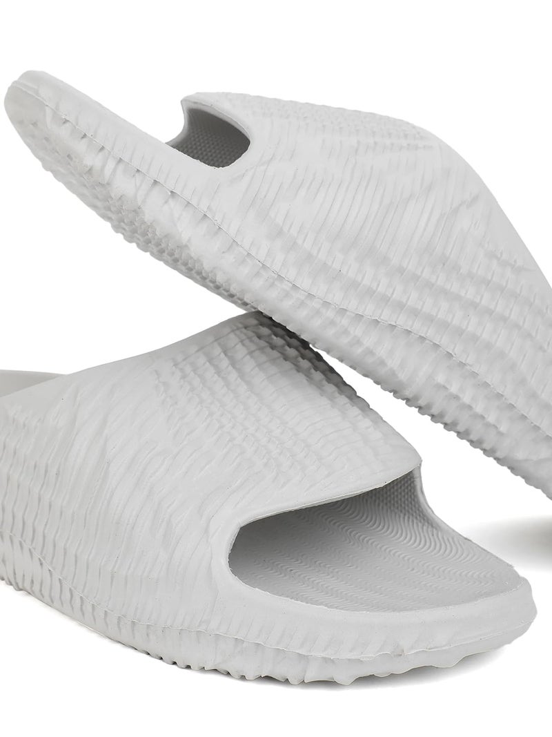 hummel ZIG ZAG SOFT Men's Classic Ultra Soft Sliders/Slippers with Cushion FootBed for Adult Comfortable & Light Weight Stylish & Waterproof & Everyday Flip Flops & Chappals for Gents/Boys - Image 5