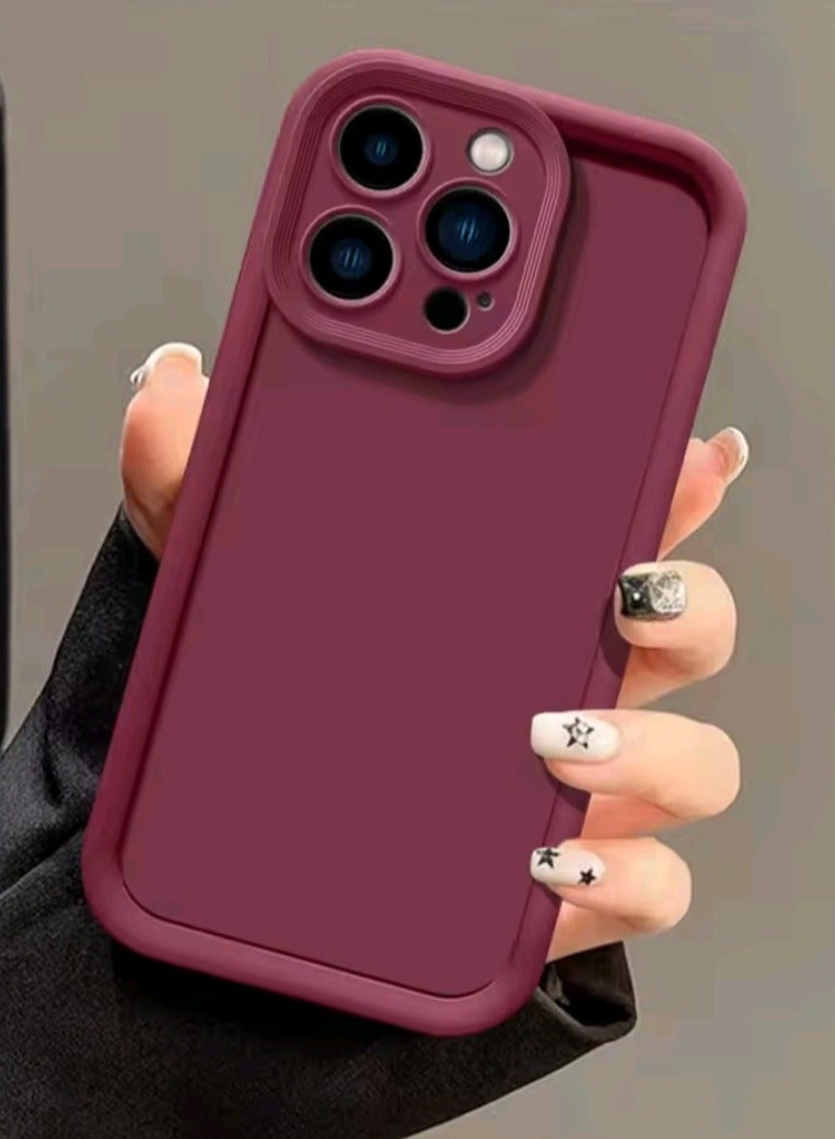 كفر ايفون 16 برو ماكس سيليكون احمر - Image 1