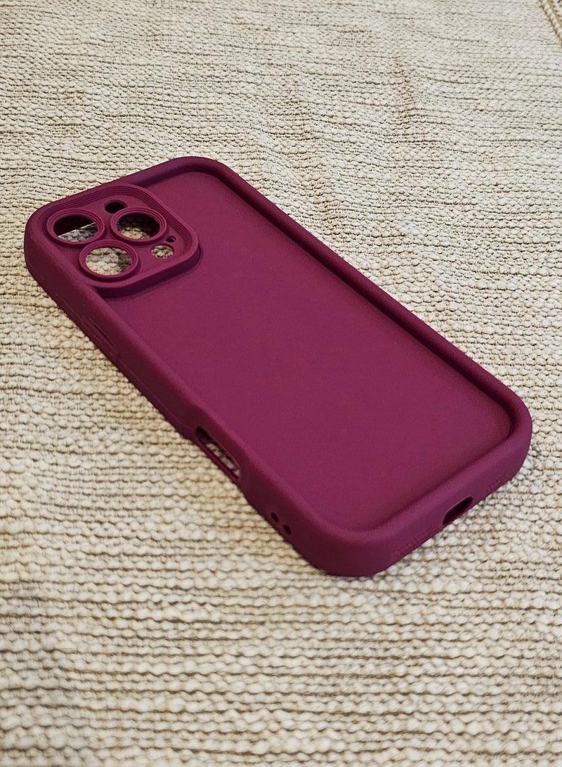 كفر ايفون 16 برو ماكس سيليكون احمر - Image 2