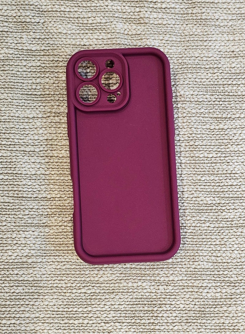 كفر ايفون 16 برو ماكس سيليكون احمر - Image 4