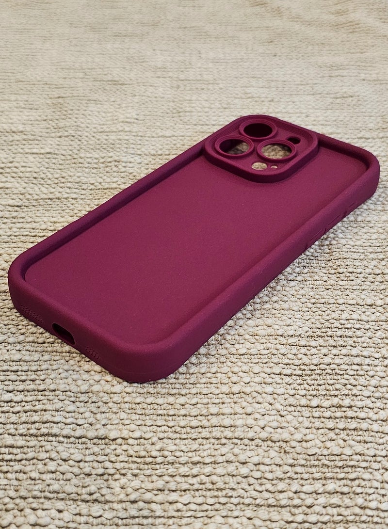 كفر ايفون 16 برو ماكس سيليكون احمر - Image 3