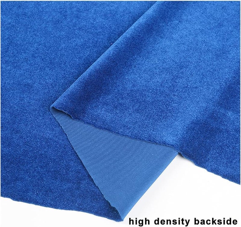 Minky Fabric Velvet Fabric 160cm Wide Blue Soft Velour Material for Costume, DIY Crafts Sewing,Home Decor for Blankets, Apparel, Baby Accessories, Throws, P (Color : Dark Blue, Size : 4m) - Image 4