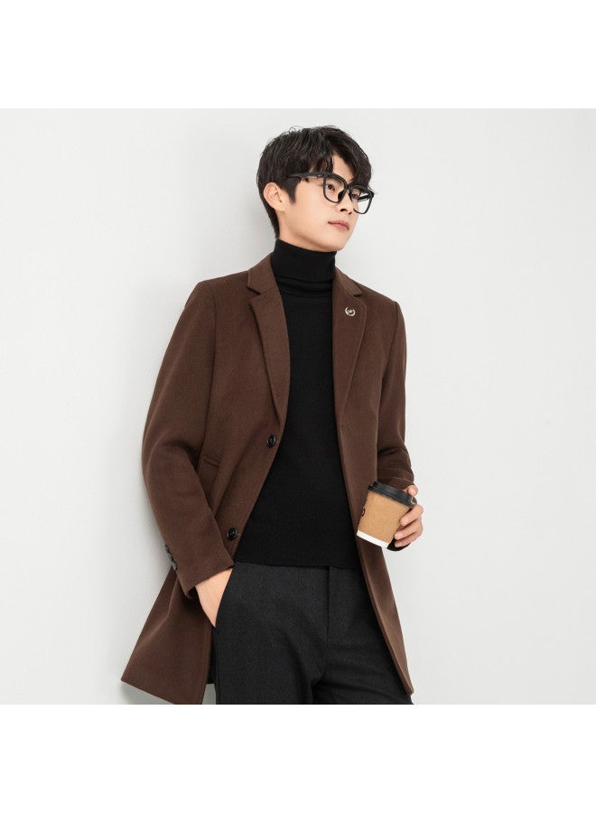 Fapai Autumn/winter Double-layer Thickened Casual Suit Men's Versatile Warm Woolen Single-breasted Blazer - Image 5