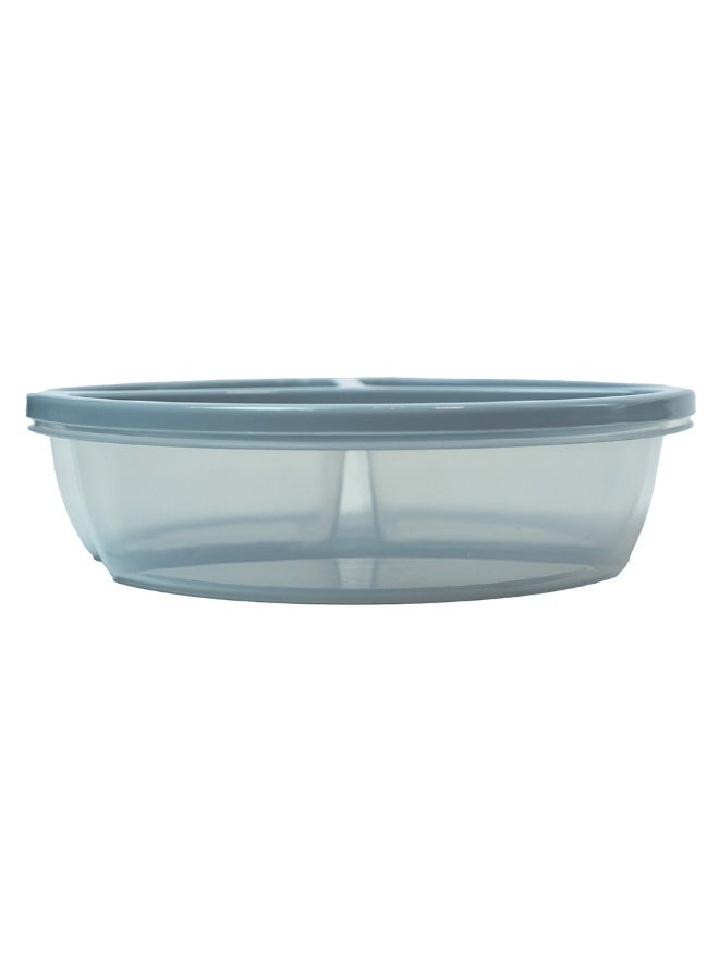 3-Compartment Food Storage Container with Lid – BPA Free Durable Lunch Box for Meal Prep & Fridge Storage – Microwave & Freezer Safe – 1.1L Size (Gray) - Image 4