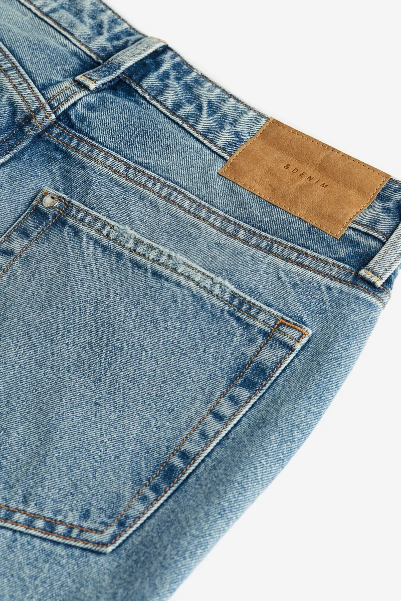 اتش اند ام جينز بقصة كيرفي وخصر عادي مستقيم الساق