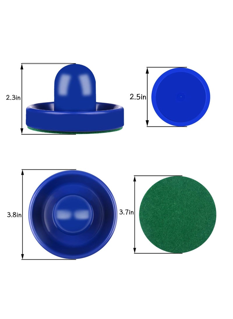 Generic Air Hockey Pushers and Air Hockey Pucks Air Hockey Paddles, Goal Handles Paddles Replacement Accessories for Game Tables（Red and Blue）  - Image 2