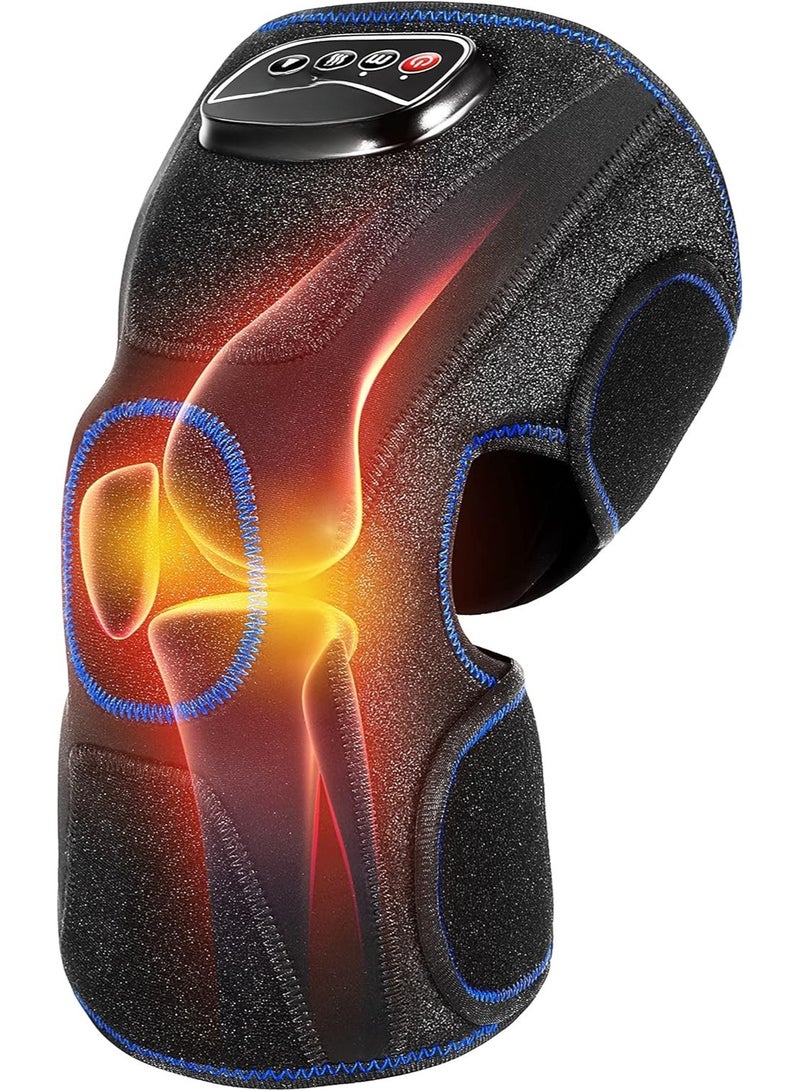 Knee Massager with Heat, Air Compression Knee Brace for Joint Pain & Recovery - Image 1