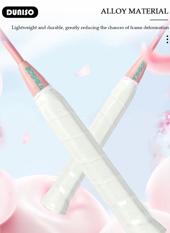 DUNISO مجموعة مضارب بادل مكونة من 2، مضارب بادل من سبائك الحديد تشمل حقيبة بادل، 3 كرات بادل، 2 قبضة مضرب للمبتدئين لألعاب الهواء الطلق في الفناء الخلفي، اللعب اليومي والتدريب - Image 4