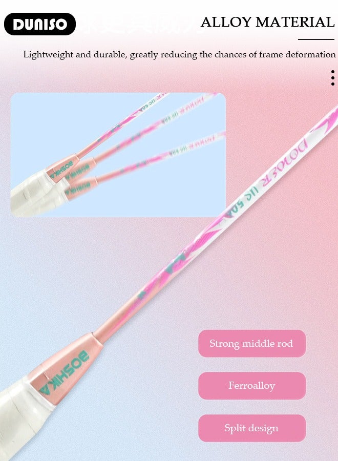 DUNISO مجموعة مضارب بادل مكونة من 2، مضارب بادل من سبائك الحديد تشمل حقيبة بادل، 3 كرات بادل، 2 قبضة مضرب للمبتدئين لألعاب الهواء الطلق في الفناء الخلفي، اللعب اليومي والتدريب - Image 3