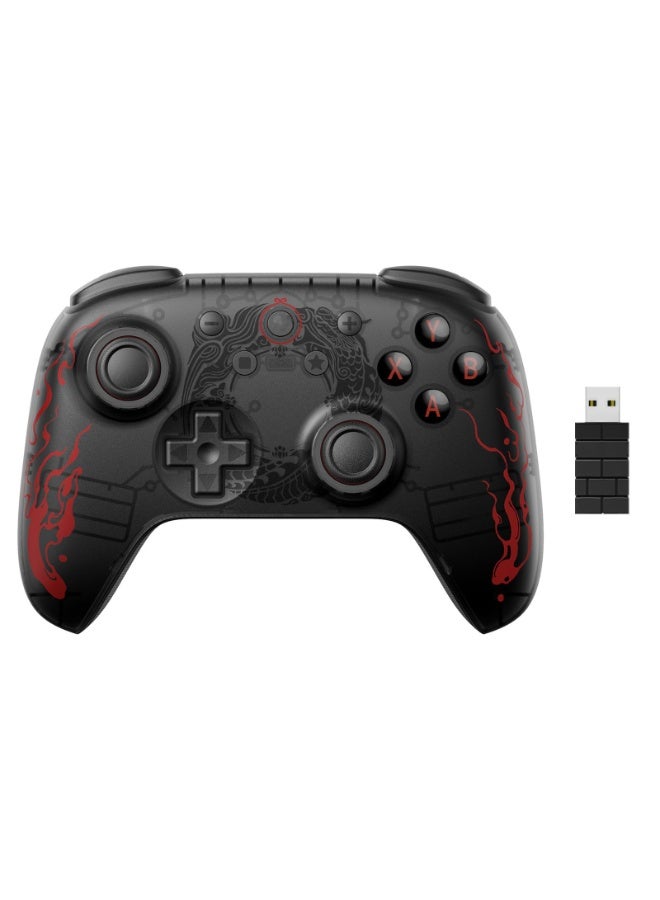 Luckam High-Performance Wireless Game Controller for Windows PC & Android - Features Hall Effect Joysticks, 1000Hz Polling Rate, Customizable L4/R4 Bumpers, Ideal for Gamers - Black Myth: Wukong Edition - Image 1