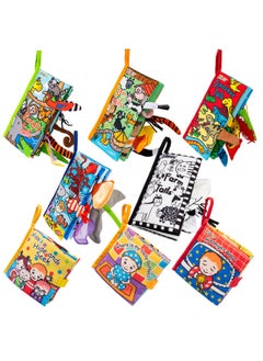 Generic Jollybaby Animal Tail Cloth Book Collection Enlightenment Early Education Cloth Book Infant Toys Baby Cloth Book Wholesale-Color:KT Animal Tail Cloth Book  - Image 3