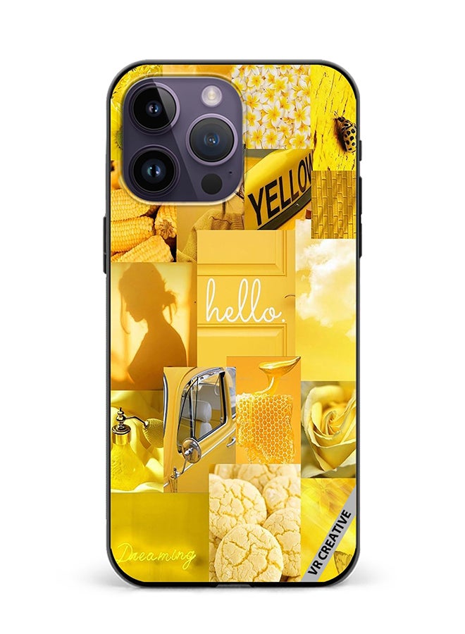 Protective Case Cover For Apple iPhone 16 Pro Max Hello Design Multicolour