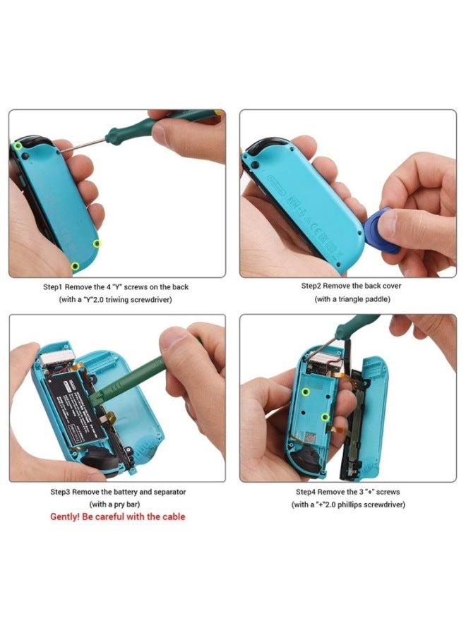 عام For Nintend Switch Joycon Handle Rocker Repair Tool-Color:9 In 1 Kit - Image 5