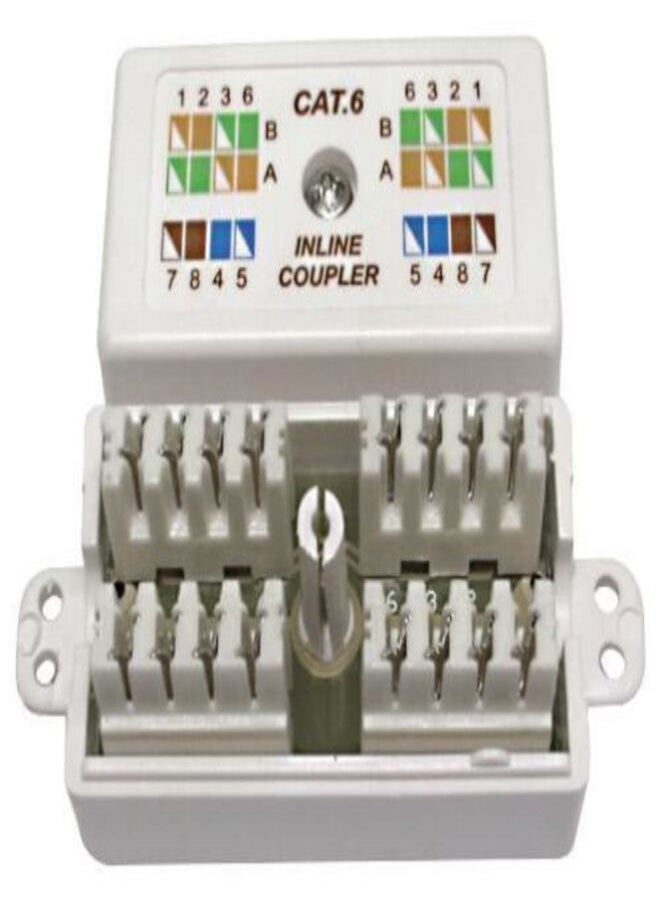 Cat6 Inline Coupler White for Network White - pzsku/Z2334EFBCE910CAE67007Z/45/_/1689005113/591af0c4-b9bd-4ad8-92d6-2ee16f774f9b