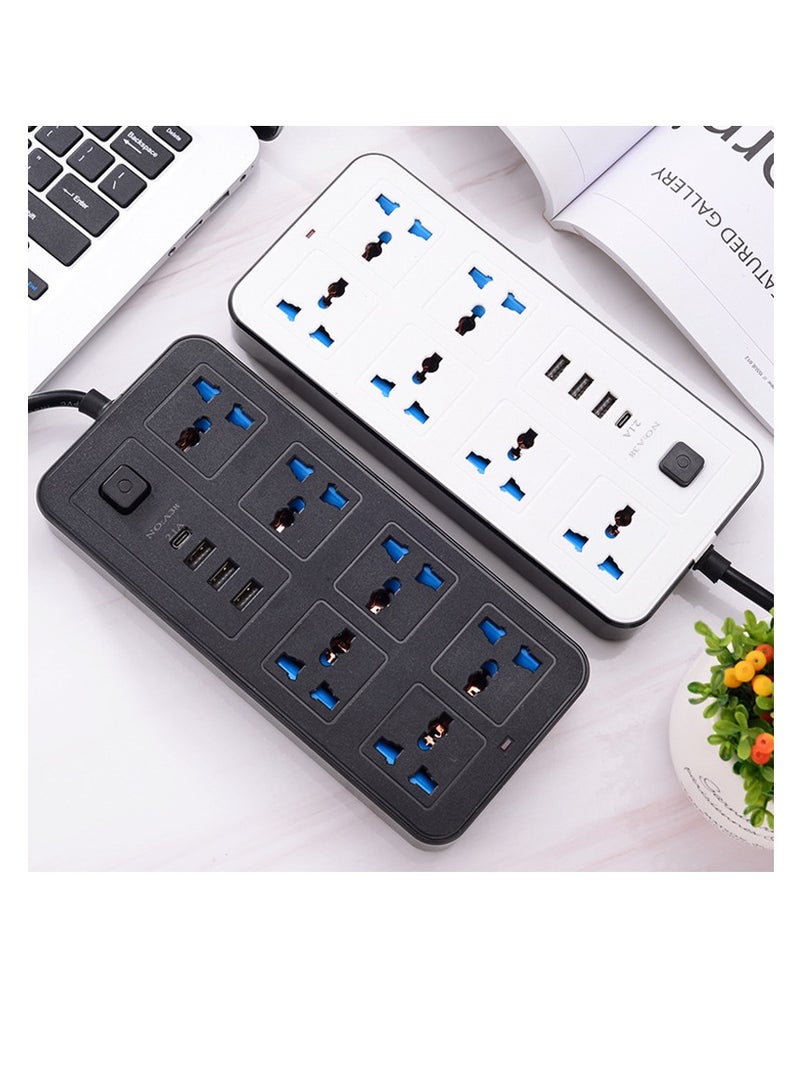 Universal socket, British standard socket, USB plug, multi-purpose power strip, multi slot panel, switch socket  - Image 3