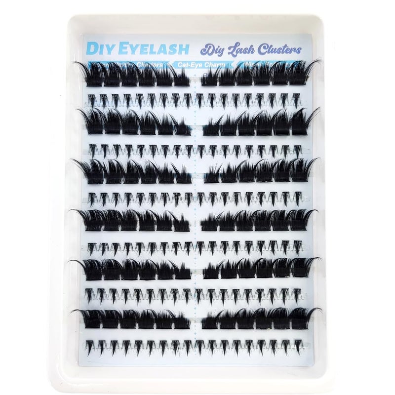 DIY eyelash bundle and mascara kit - cat eye charm, easy to use mascara, natural and reusable false eyelashes (JCX-26) - Image 2