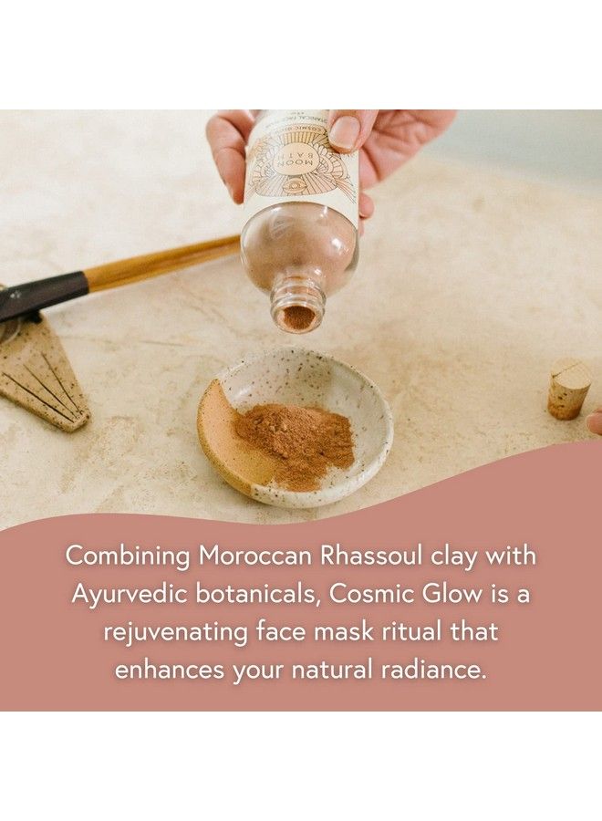 Moon Bath Cosmic Glow Botanical Face Mask | Ayurvedic Facial W/Fine Herbs & Clay. Brighten & Calm The Skin. Reduce Inflammation & Polish Face For Enhanced Radiance. Organic & Natural Beauty 4 Fl Oz - Image 5