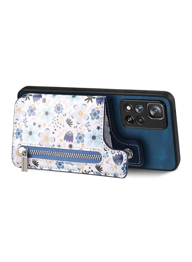 S-TOP Case For Redmi Note 9 5G Retro Painted Zipper Wallet Back Phone Case - Image 2