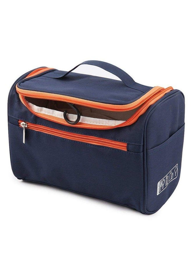 NIRVA WITH DEVICE OF WOMEN PICTURE - Hanging Travel Organizer Polyester Bag (Blue) - Image 1